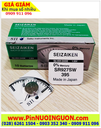 Seizaiken SR927SW, Pin đồng hồ 1.55v Seizaiken SR927SW Pin 395 (Xuất xứ Nhật)